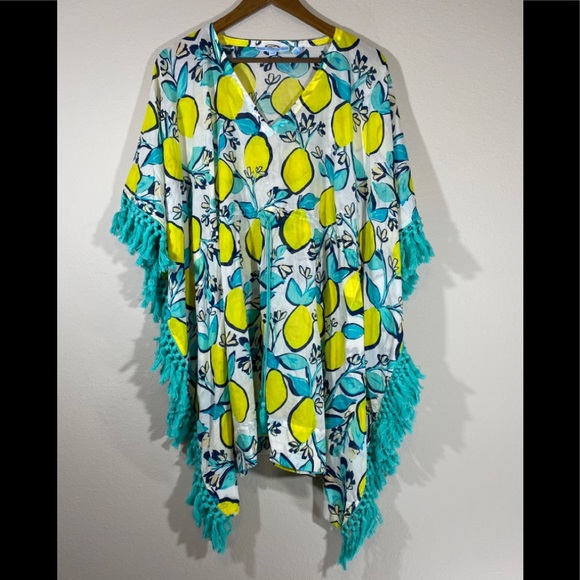 Draper James Dresses & Skirts - Draper James lemon floral swim cover up